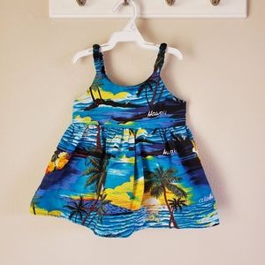 Toddler girl Hawaii dress size 2 blue
